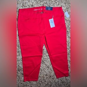 PLUS SIZE Women’s Red Stretchy Pants 26P
